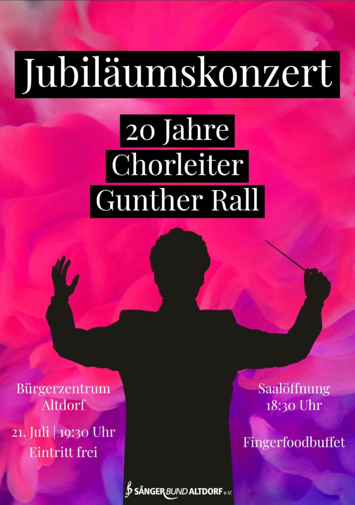Chorleiter Jubiläumskonzert