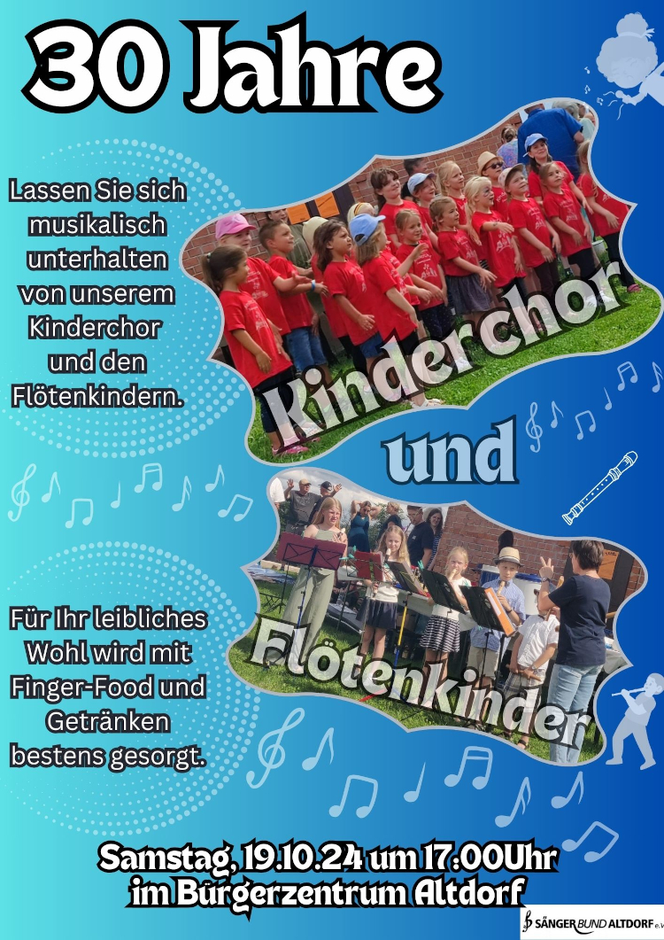 Flötenkinder und Kinderchor