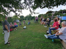 Probe im Garten